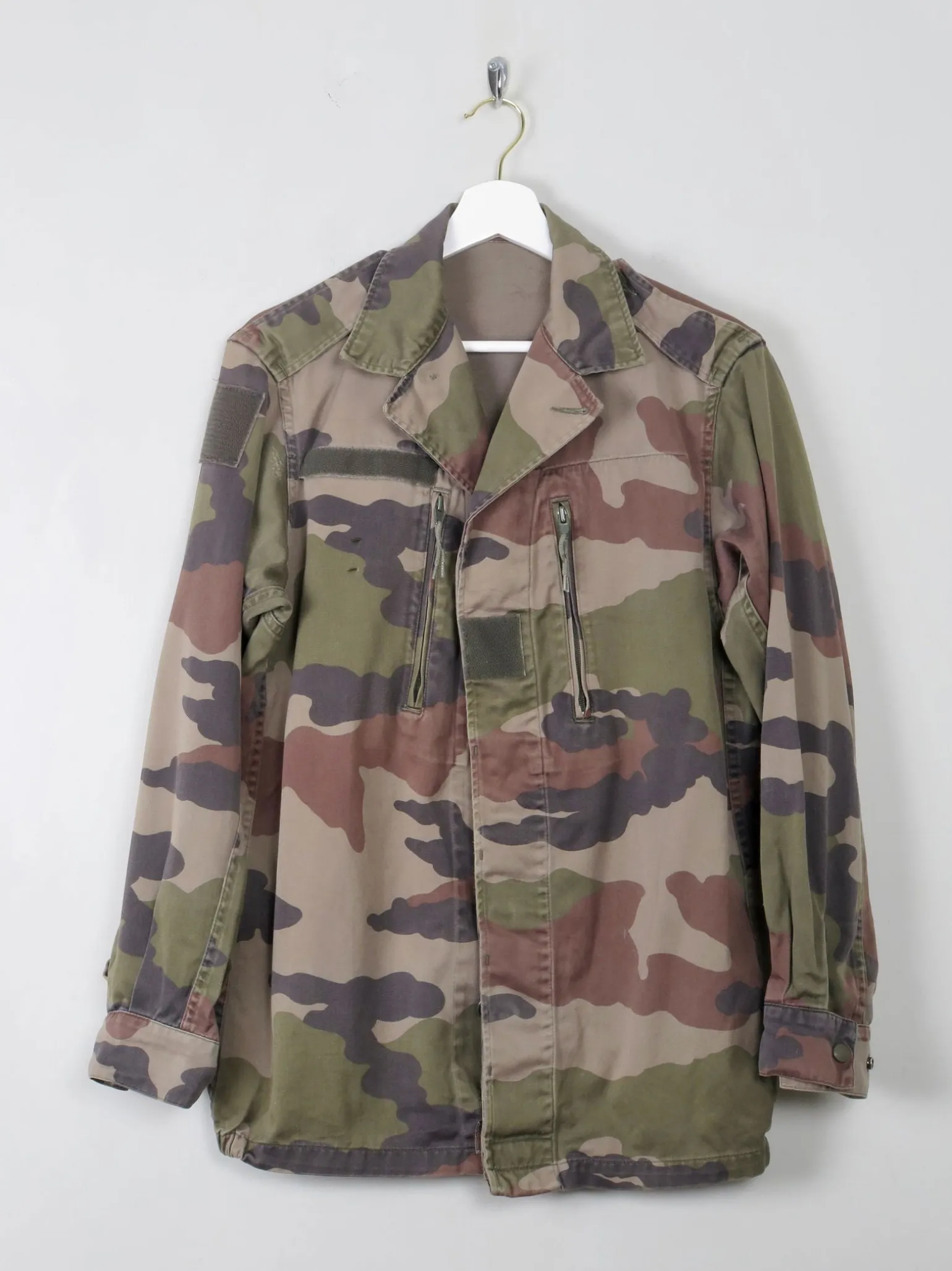 Men's Vintage French Army Camouflage Jacket S