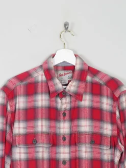 Men's Vintage Gap Flannel Shirt Red M