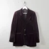 Men's Vintage Grape Velvet Jacket 38/40/S