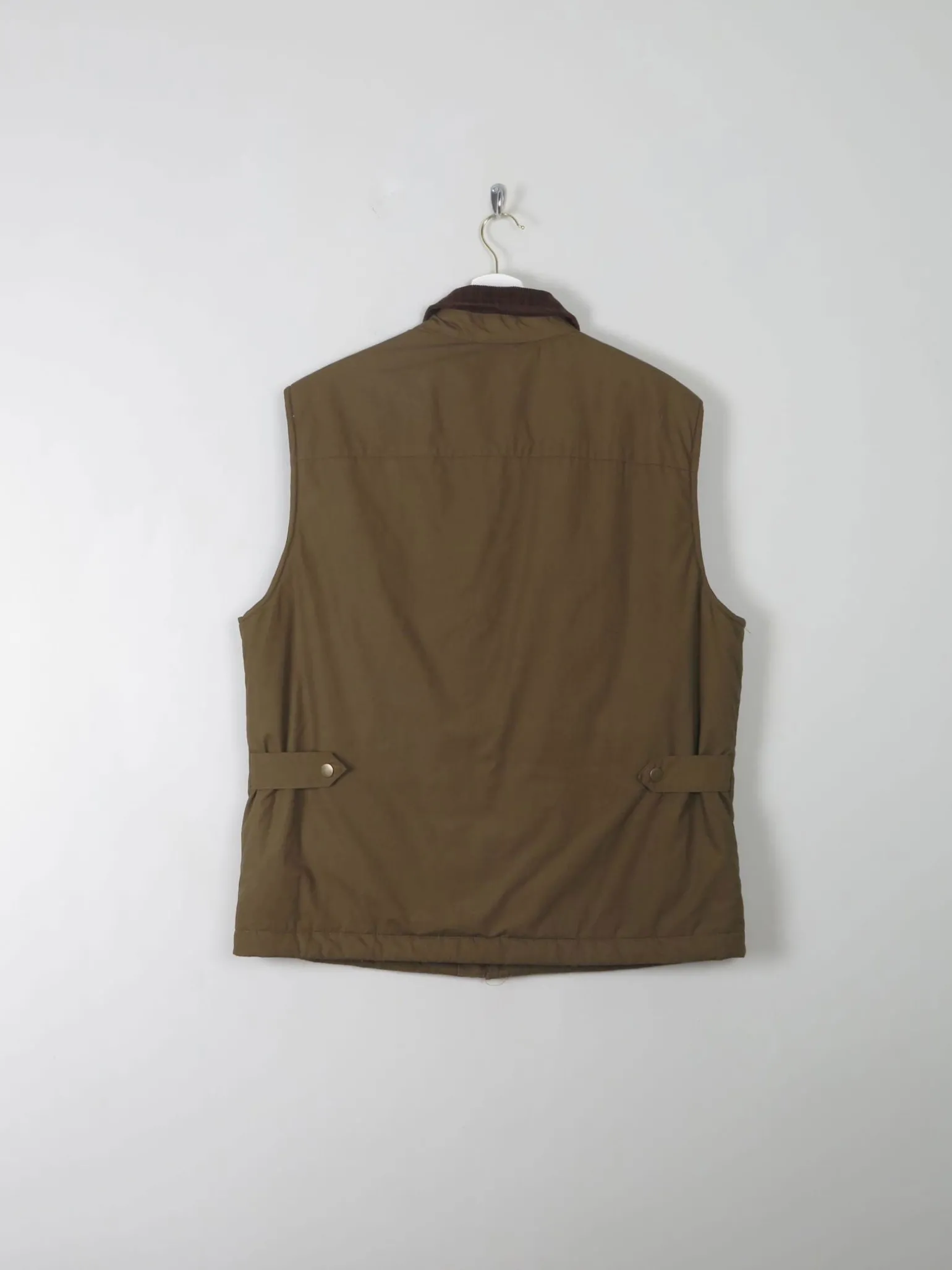 Men's Vintage Green Lined Gilet M