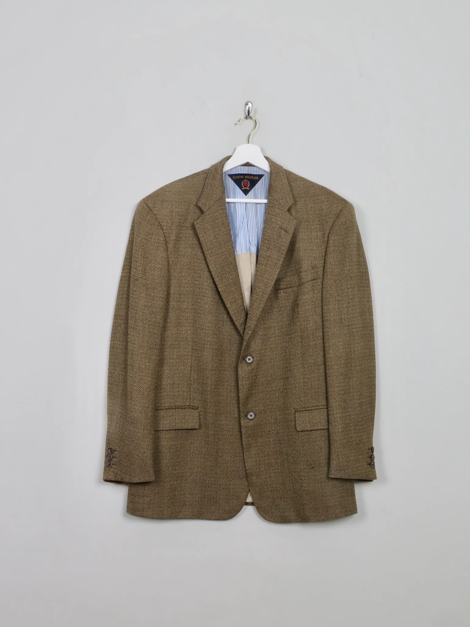 Mens Vintage Green Tweed Tommy Hilfiger Jacket 42"