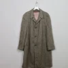 Men's Vintage Green Tweed Coat L