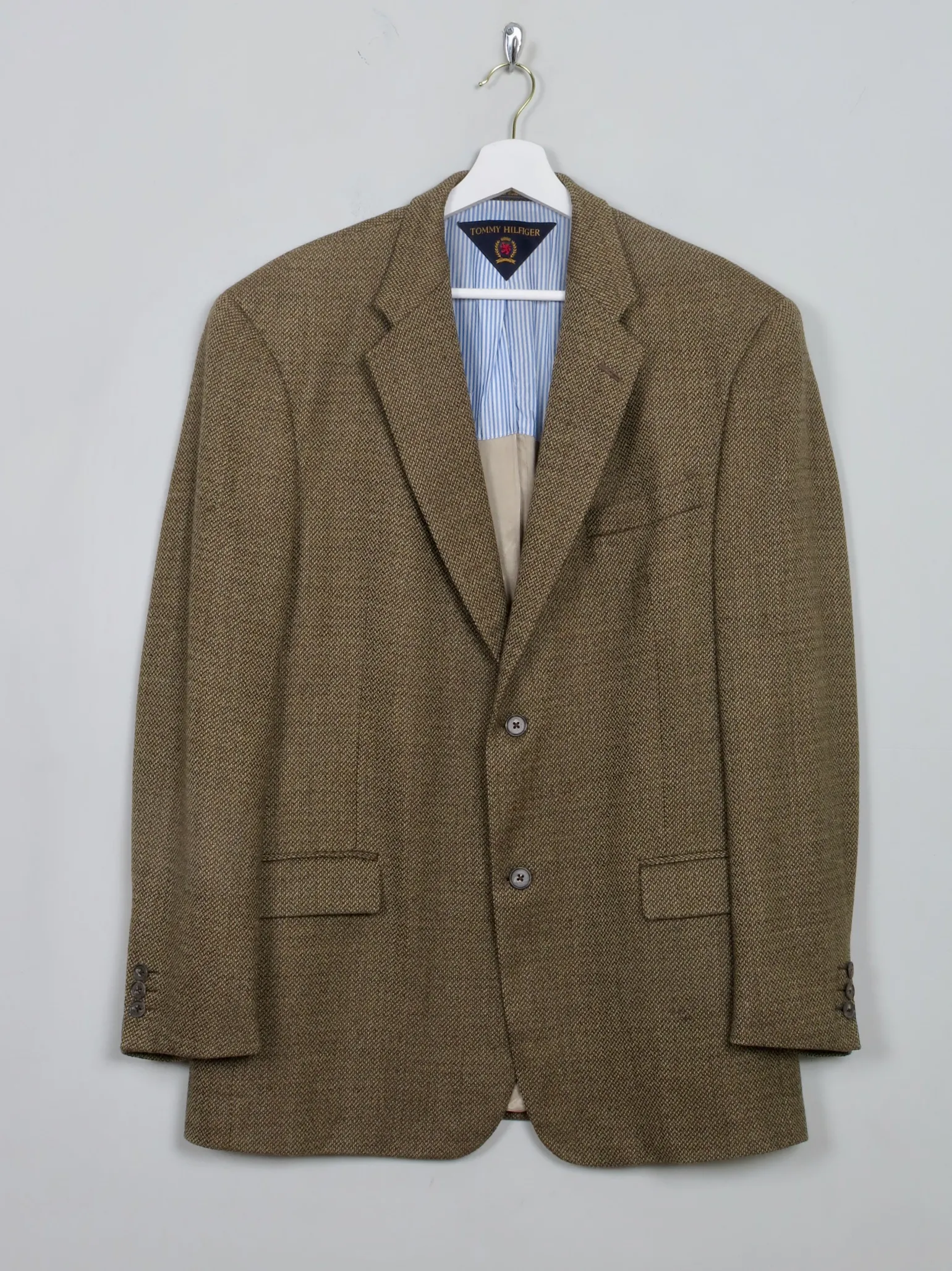 Mens Vintage Green Tweed Tommy Hilfiger Jacket 42"