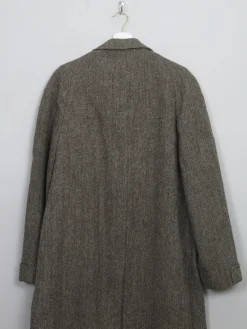 Men's Vintage Green Tweed Coat L