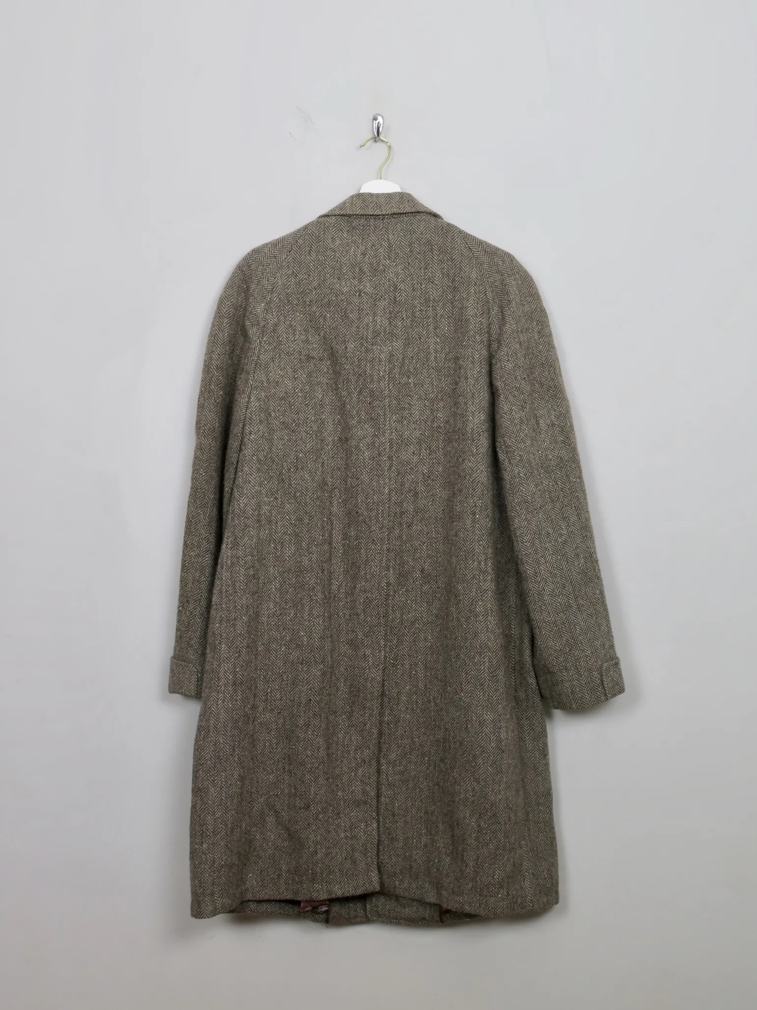 Men's Vintage Green Tweed Coat L