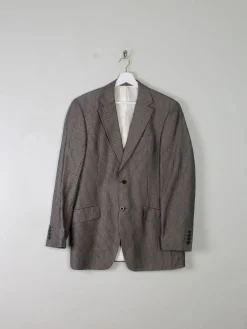 Men's Vintage Grey Remus Linen Mix Jacket 38"