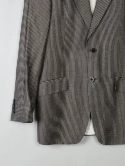 Men's Vintage Grey Remus Linen Mix Jacket 38