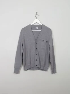 Men's Vintage Grey Wool Cardigan XS/S