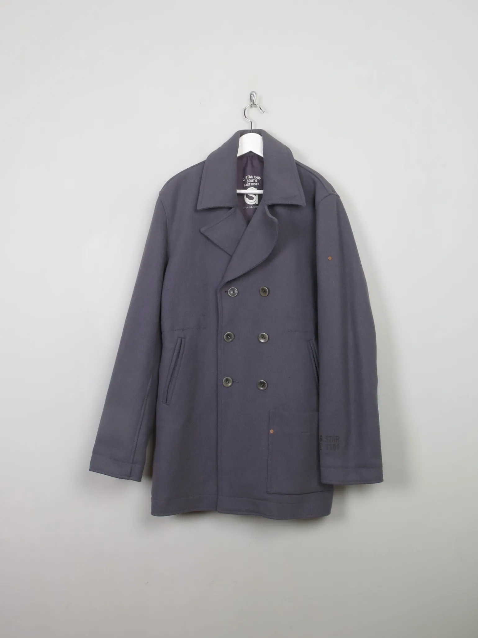 Men's Vintage Gstar Pea Coat 44'/L
