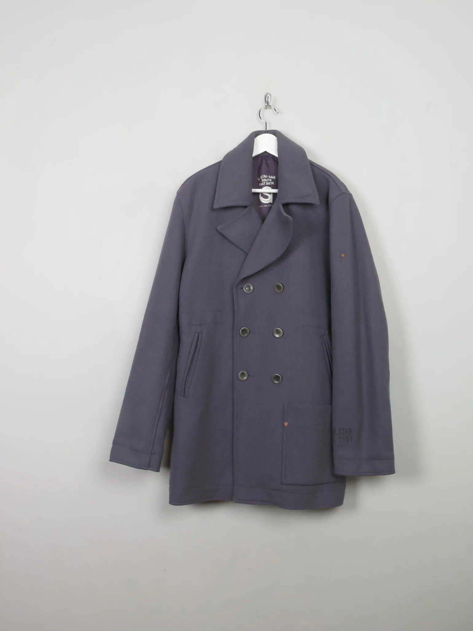 Men's Vintage Gstar Pea Coat 44'/L