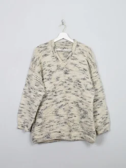 Men's Vintage Hand-Knit V-neck M/L