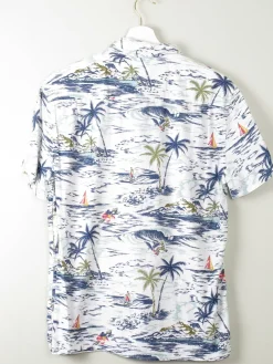 Men's Vintage Hawaiian Shirt Lucky Brand M