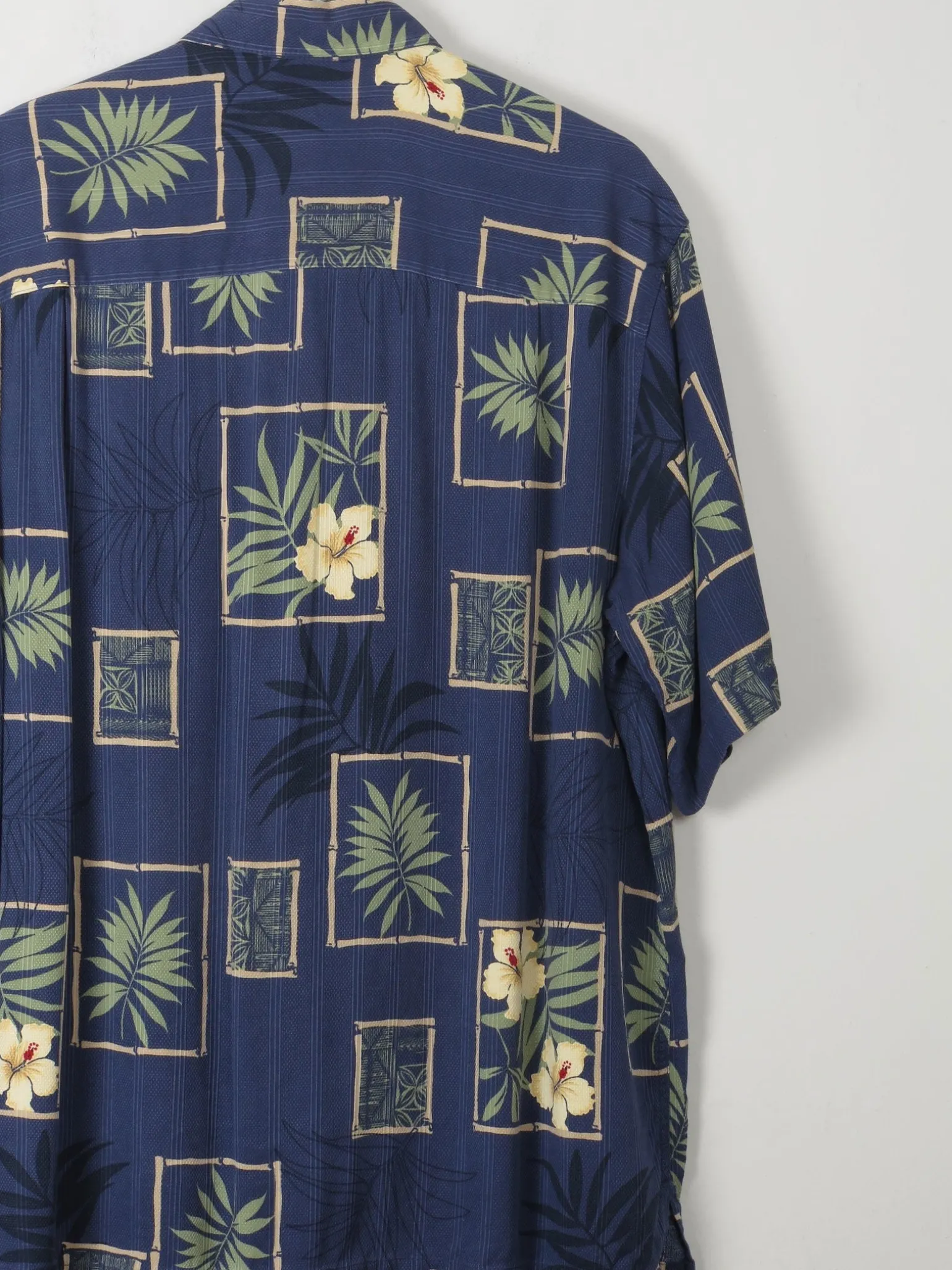 Men's Vintage Hawaiian Silk Shirt L