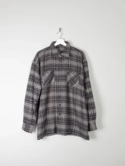 Men's Vintage Heavy Flannel Wool Feel Shirt XL