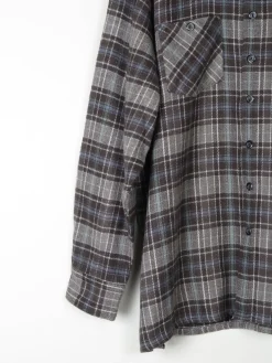 Men's Vintage Heavy Flannel Wool Feel Shirt XL