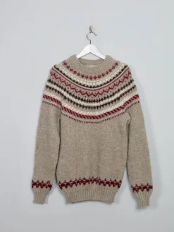 Men's Vintage Icelandic Nordic Jumper L
