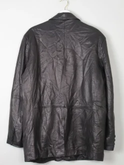 Men's Vintage Leather Jacket Black M