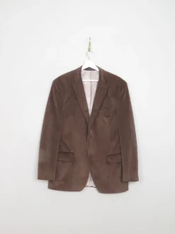 Men's Vintage Light Brown Velvet Jacket 40"