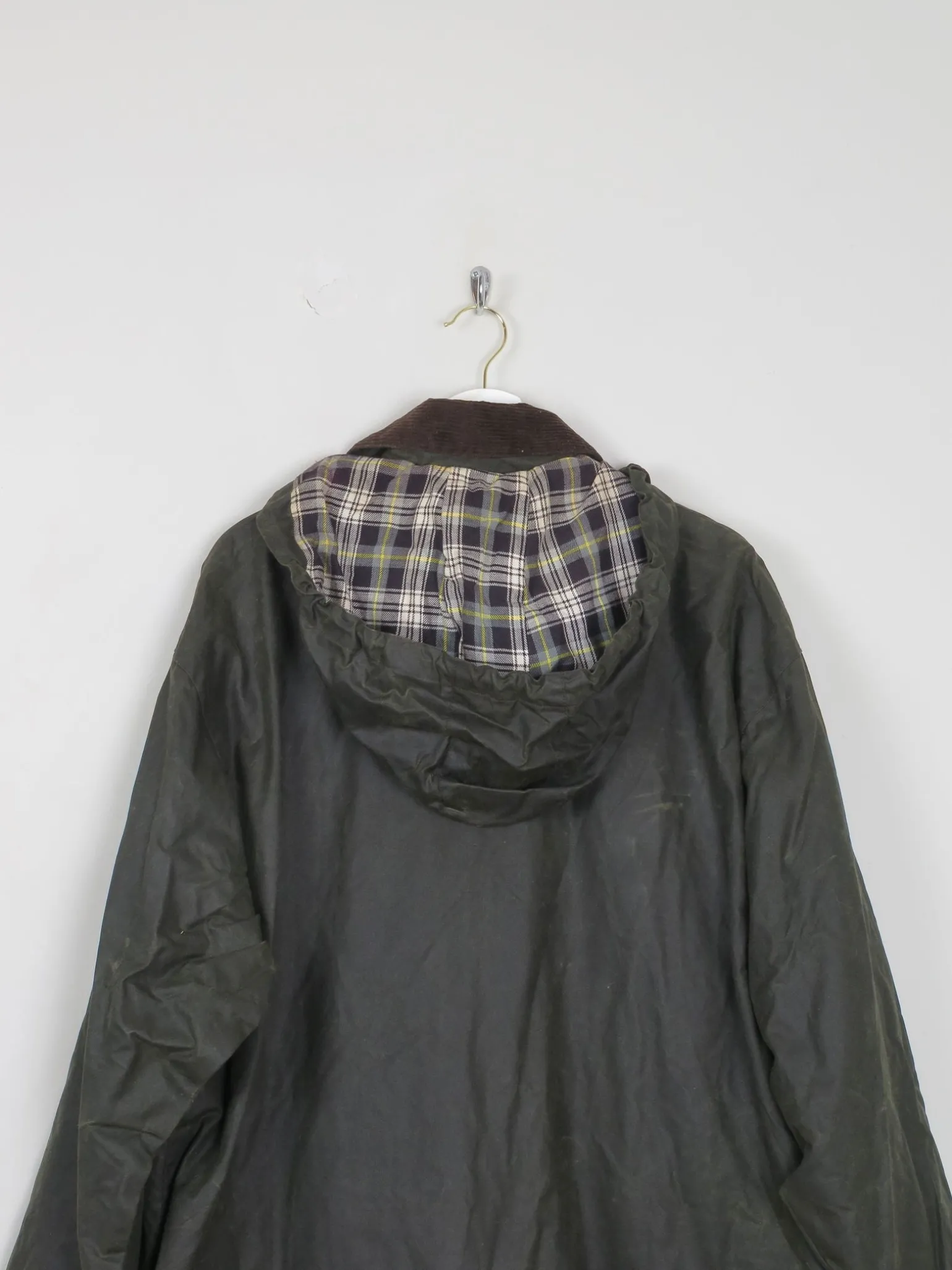 Men's Vintage Mc Orvis Wax Jacket With Hood Relaxed Fit M