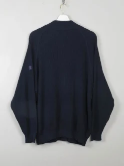 Men's Vintage Navy Cardigan L