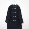 Men's Vintage Navy Duffle Coat L/XL