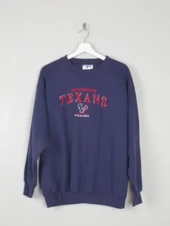 Men's Vintage Navy Houston Texans Sweatshirt M