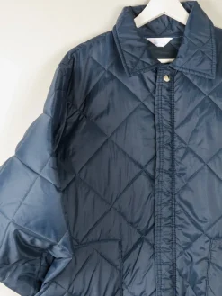 Mens Vintage Navy Quilted Big Smith Jacket L