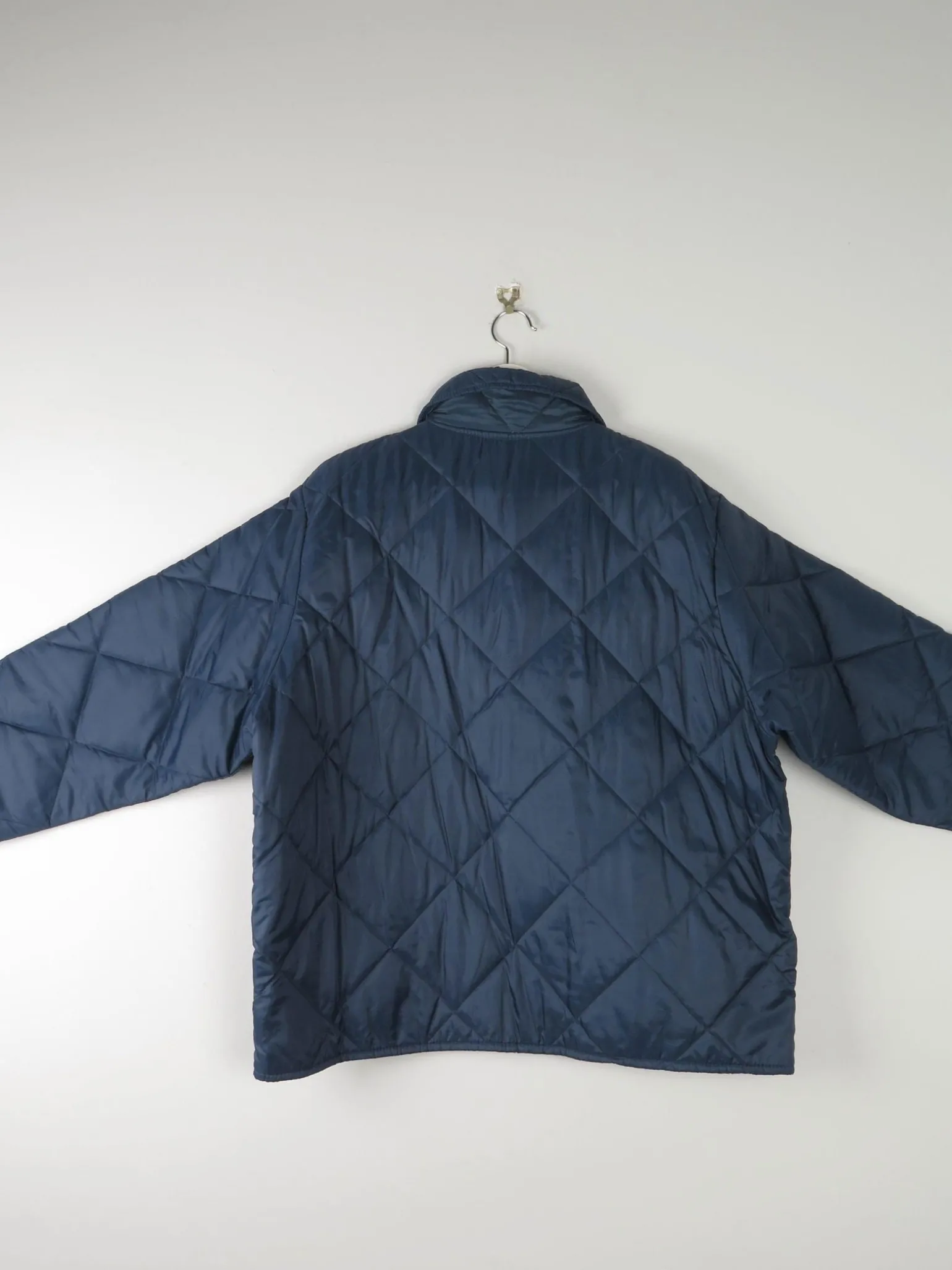 Mens Vintage Navy Quilted Big Smith Jacket L