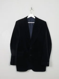 Men's Vintage Navy Velvet Jacket S/38