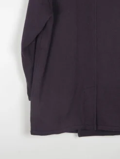 Men's Vintage Navy Wool 3/4 Double Breasted Vintage Coat L/XL