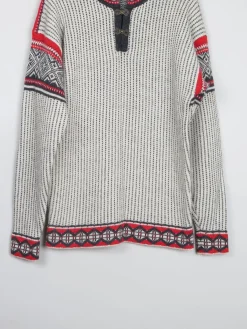 Men's Vintage Nordic Jumper With Metal Clasps L/XL
