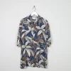 Men's Vintage Pierre Cardin Hawaiian Blue Shirt L