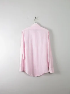 Men's Vintage Pink Striped Shirt L/XL