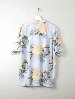 Men's Vintage Printed Hawaiian Shirt L