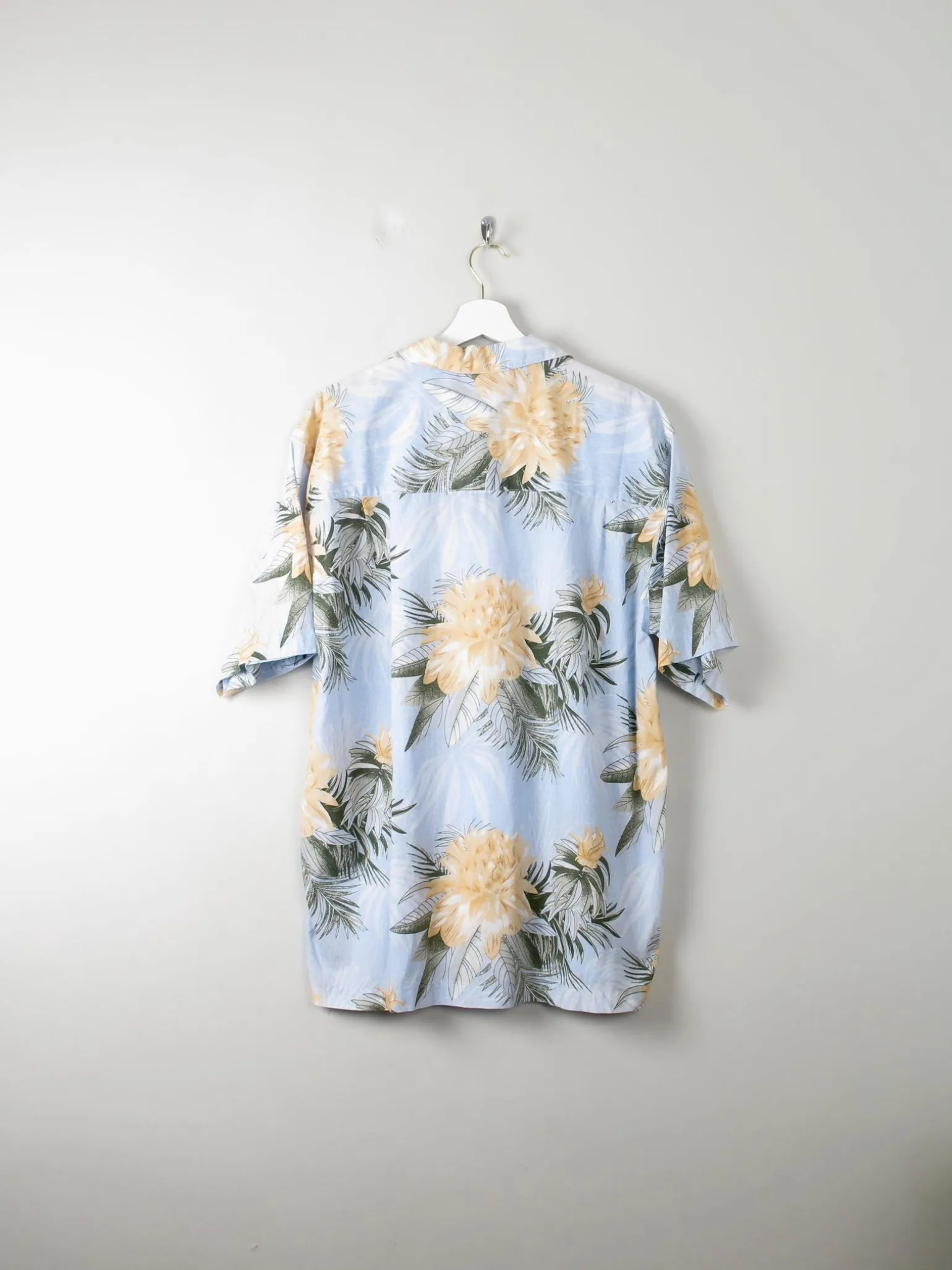Men's Vintage Printed Hawaiian Shirt L