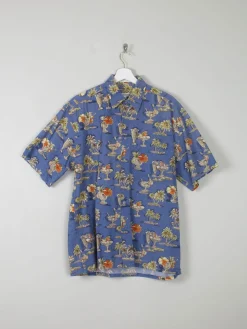 Men's Vintage Printed Pierre Cardin Hawaiian Shirt M