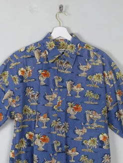 Men's Vintage Printed Pierre Cardin Hawaiian Shirt M