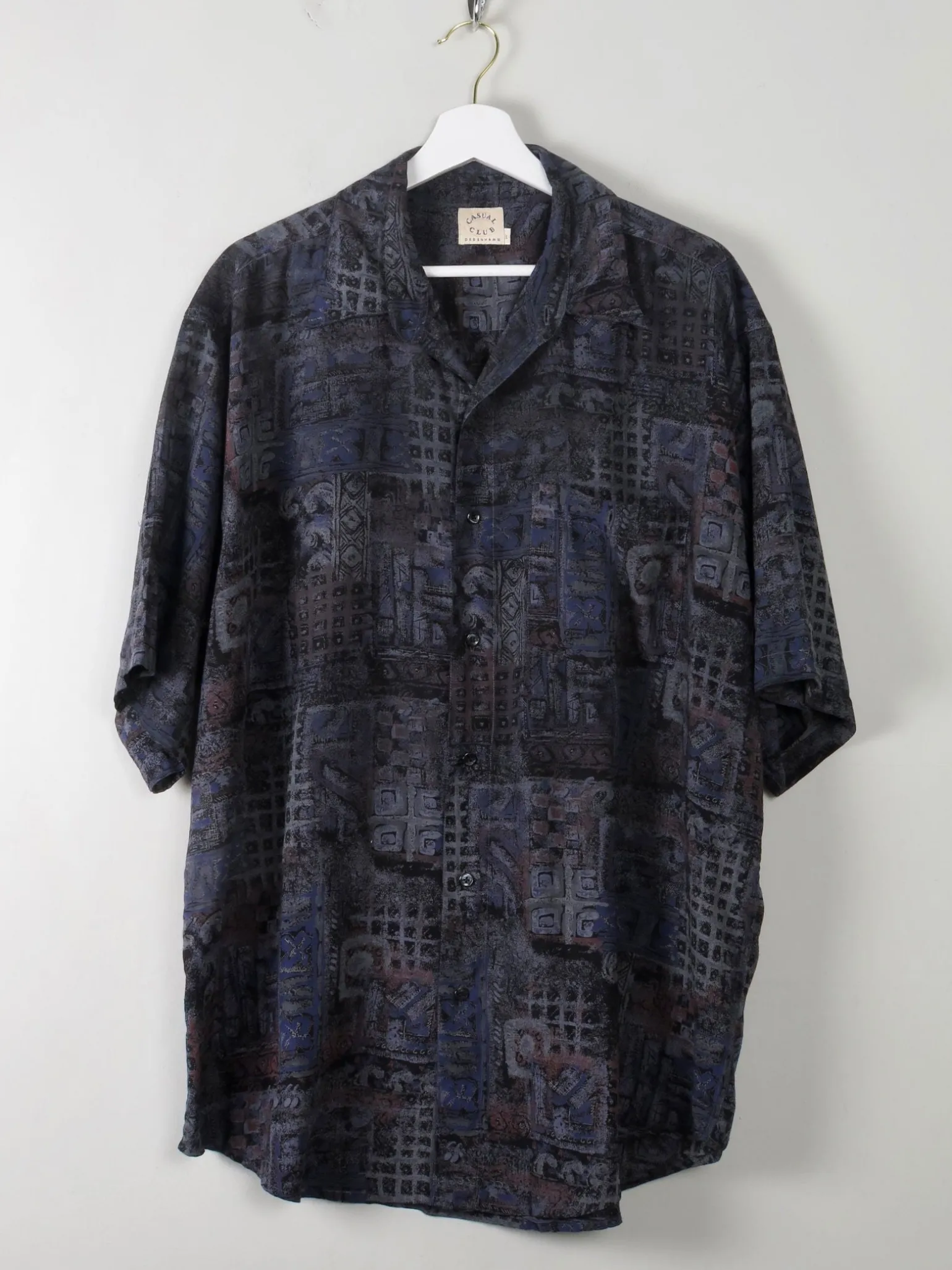 Men's Vintage Printed Shirt L