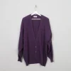 Mens Vintage Purple Cardigan L/XL