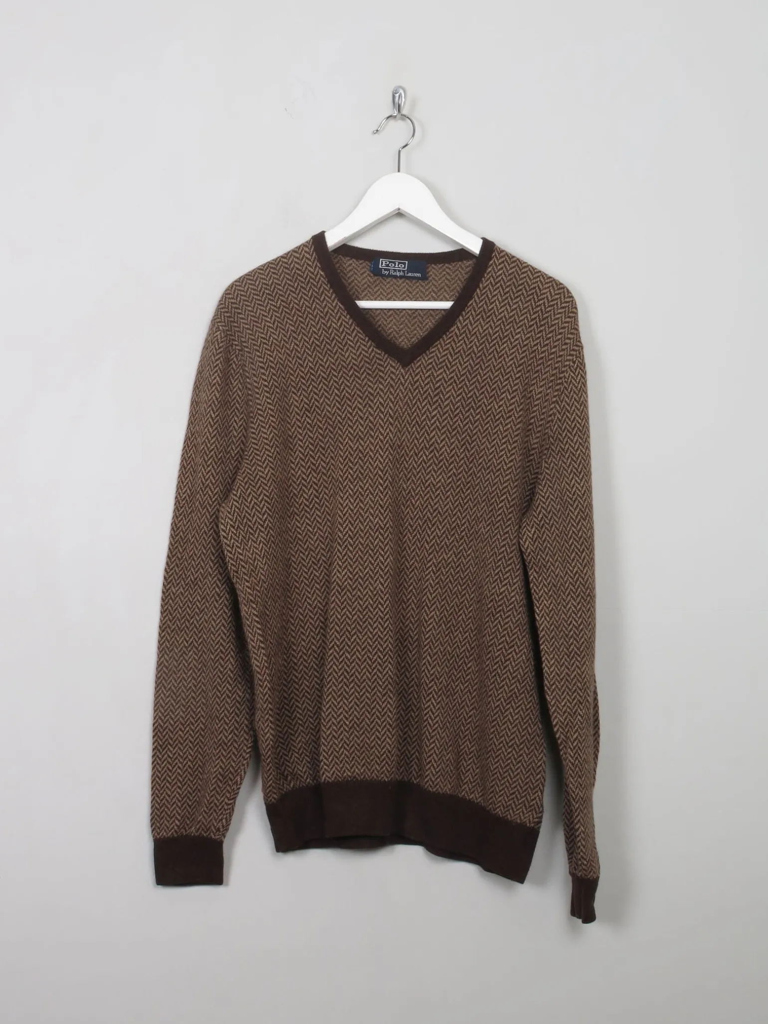 Men's Vintage Ralph Lauren Patterned Jumper M/L