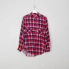 Men's Vintage Red Flannel Shirt S