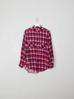 Men's Vintage Red Flannel Shirt S