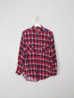 Men's Vintage Red Flannel Shirt S