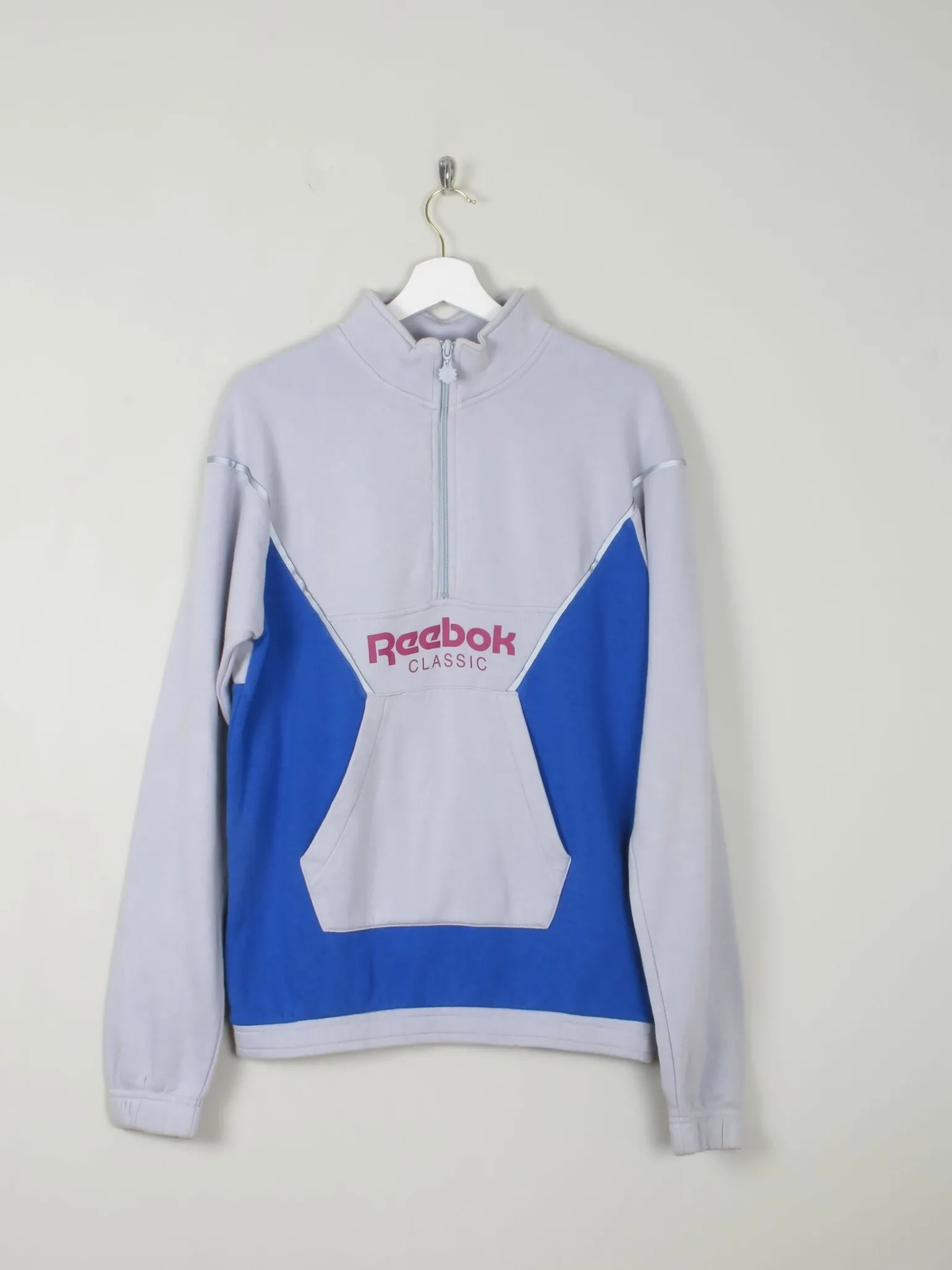 Men's Vintage Reebok Sweatshirt With Zip S