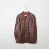 Men's Vintage Rust Leather Jacket 44/L