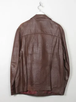 Men's Vintage Rust Leather Jacket 44/L