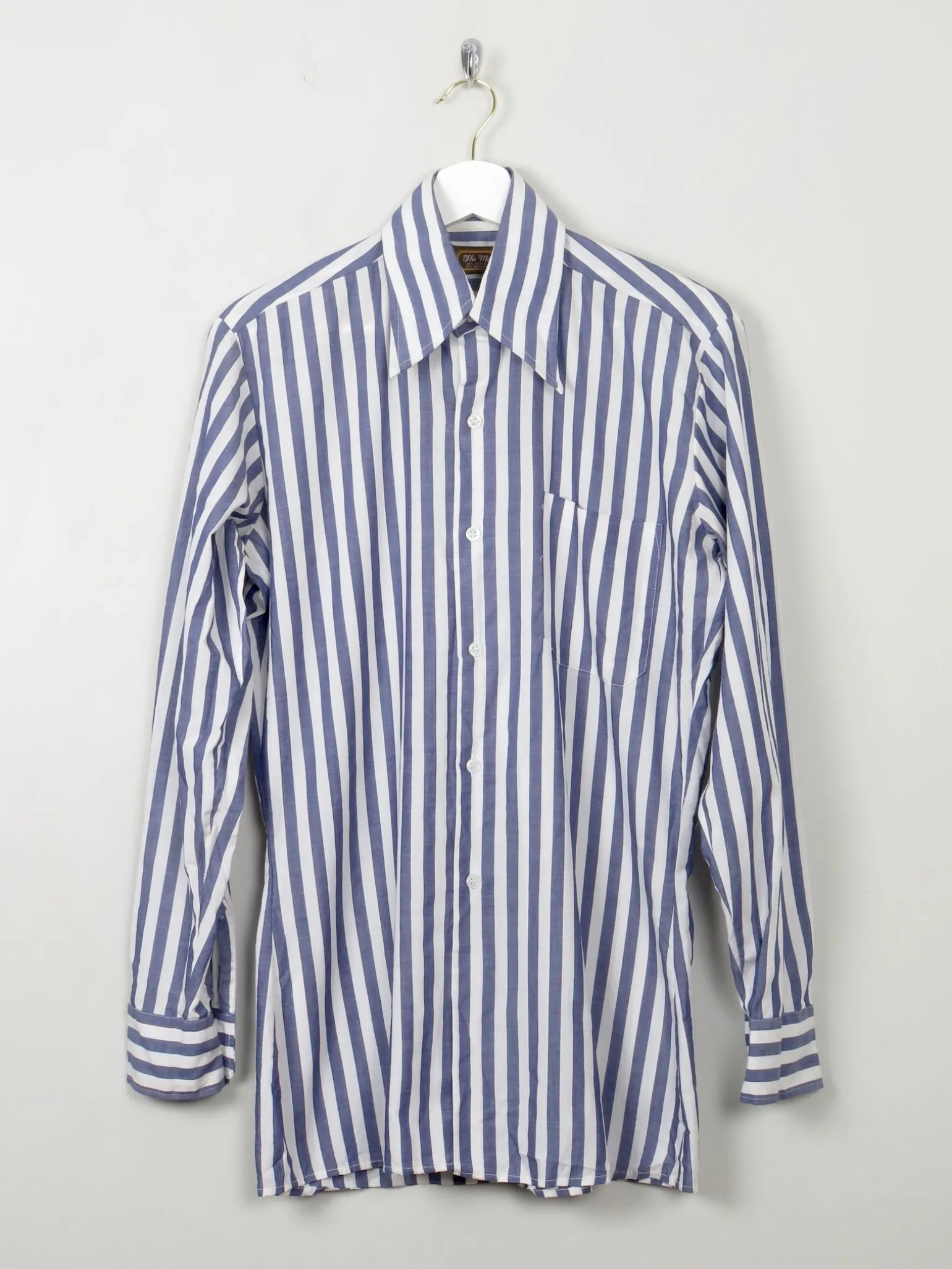Men's Vintage 1970s Striped Shirt S/M