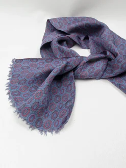 Men's Vintage Satin Printed Scarf