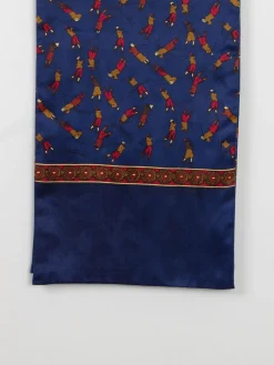 Men's Vintage Scarf With Golfer Pattern