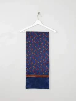 Men's Vintage Scarf With Golfer Pattern